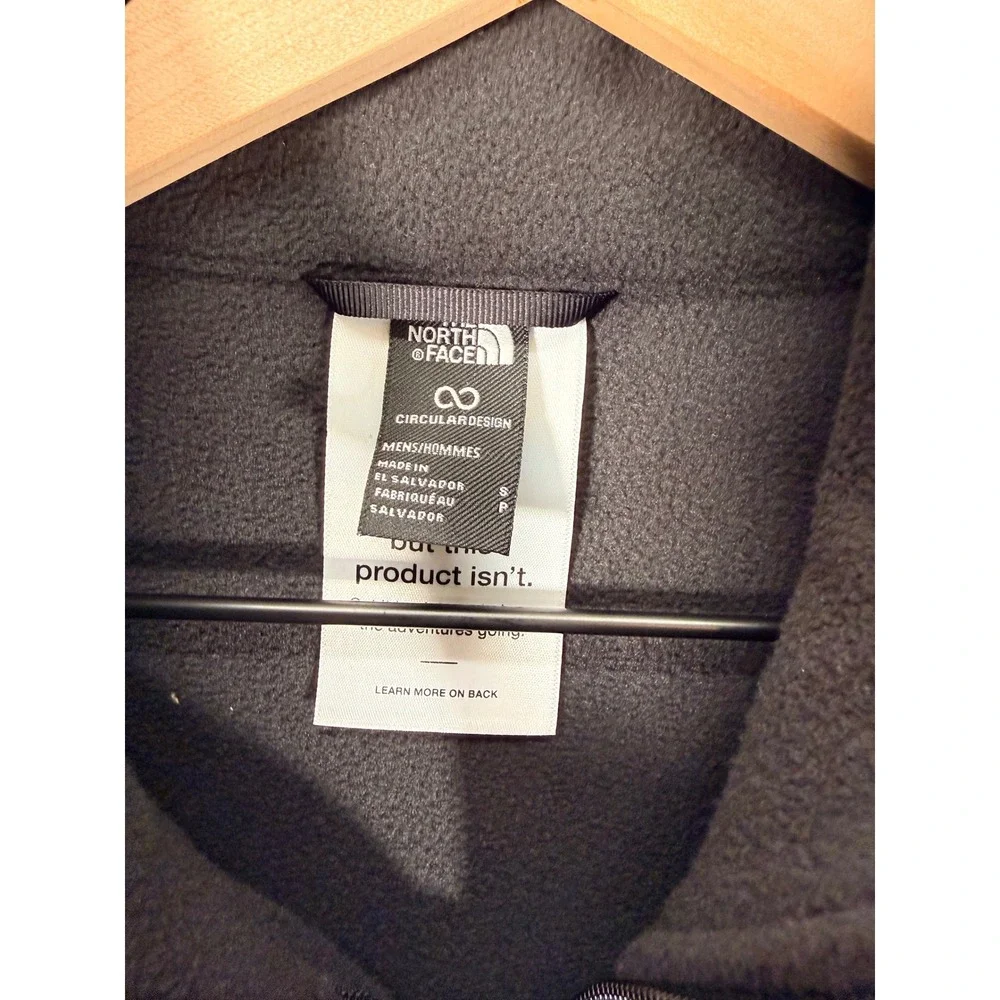 The North Face Mens Anchor Full Zip Fleece Jacket Black NF0A87RH4H0 Small NWT